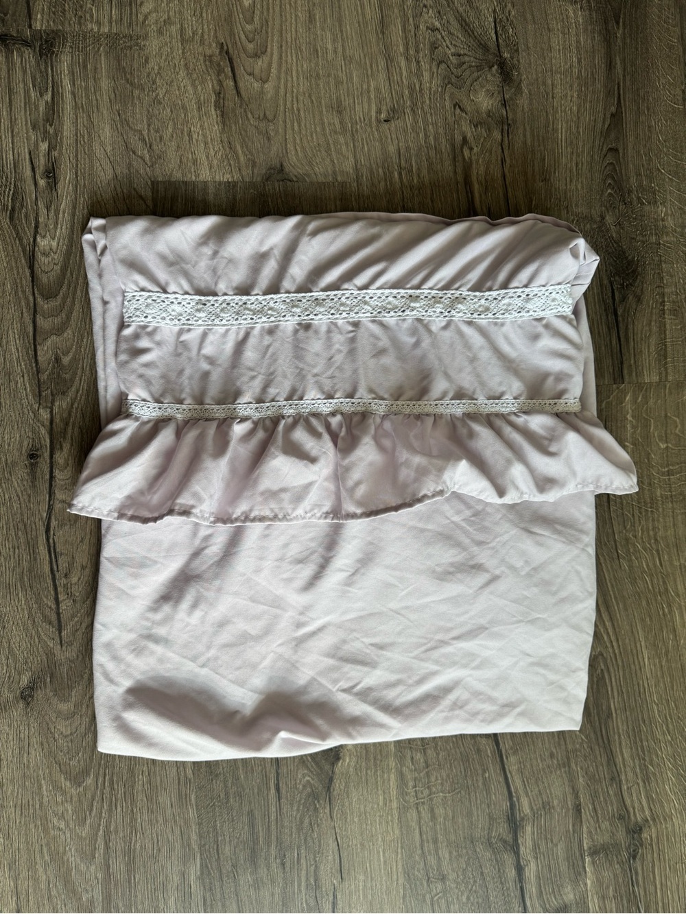 Ella Ruffle Lace Shower Curtain by Lush Decor